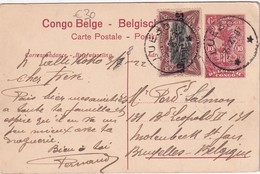 CONGO BELGE 1922 CARTE POSTALE DE  LUEBO - Briefe U. Dokumente