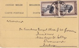 CONGO BELGE    1945 CARTE DE LULUABOURG - Other & Unclassified