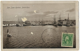 San Juan Harbor Porto Rico  P. Used Deltiology Globus Collector Club - Puerto Rico