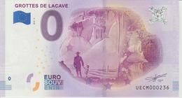 Billet Touristique 0 Euro Souvenir France 46 Grottes De Lacave 2018-2 N°UECM000236 - Essais Privés / Non-officiels