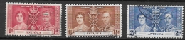 ANTIGUA     -1937 Coronation Of King George VI And Queen Elizabeth   USED - 1858-1960 Crown Colony