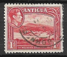 ANTIGUA     1938 King George VI, English Harbour, Nelson Dockyard, Fort James & St. John's Harbour USED - 1858-1960 Crown Colony