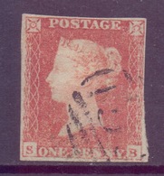 GB Scott 3 - SG8, 1841 1d Red S-B Used - Usati