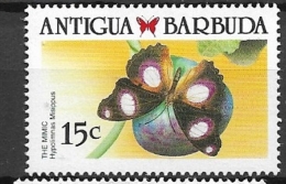 ANTIGUA 1988 Caribbean Butterflies   USED CANCLLED - Barbuda (...-1981)