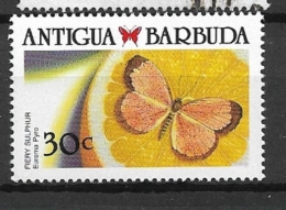 ANTIGUA 1988 Caribbean Butterflies   USED CANCLLED - Barbuda (...-1981)