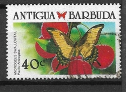 ANTIGUA 1988 Caribbean Butterflies   USED CANCLLED - Barbuda (...-1981)