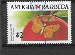 ANTIGUA  & BARBUDA 1988 Caribbean Butterflies    USED Polites Baraco - Barbuda (...-1981)