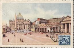 CPA Rome Place St Pietro E Vaticano CAD Citta Del Vaticano Poste 29 4 30 YT 29 - Vaticaanstad