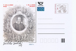 Rep. Ceca / Cart. Postali (Pre2014/05) Galileo Galilei (1564-1642) Astronomo, Fisico, Ingegnere, Filosofo Italiano - Grabados