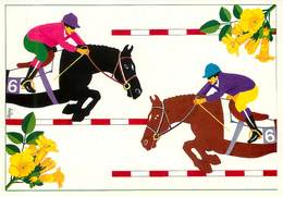 Illustrateurs - Illustrateur Petey - Enghien Les Bains - Hippisme - Chevaux - Concours Hippique - Autographe - Signature - Petey