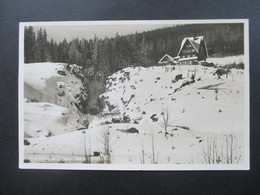 3.Reich 1933 Echtfoto AK Zackelfallbaude Im Riesengebirge Besitzer Franz Adolph Stempel Hirschberg (Riesengebirge) - Schlesien