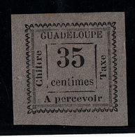 GUADELOUPE - TAXE N° 11 - 35c GRIS - BELLES MARGES - SANS GOMME. - Postage Due