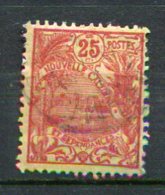 NOUVELLE-CALEDONIE -  Yv. N°  117  (o)   25c Rouge S Jaune    Cote  0,9 Euro  BE - Usati