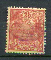 NOUVELLE-CALEDONIE -  Yv. N°  117  (o)   25c Rouge S Jaune    Cote  0,9 Euro  BE - Oblitérés