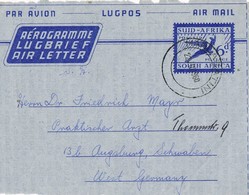 29880. Frontal Aerograma MAHLABATHINI (South Africa) 1960 - Airmail