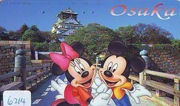 Télécarte Japon * 110-197403 * DISNEY * MICKEY (6214)  OSAKA  * Série Voyage N° 23 * Japan Phonecard TK - Disney