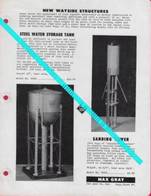 Catalogue MAX GRAY 1959 Feb Supplement Sheet No 9 Sanding Tower Water Thank - Customer Service Bulletin - Engels