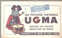 Buvard UGMA Les Potages Naturels UGMA Poatage Au Poulet Bouillon De Boeuf - Suppen & Sossen