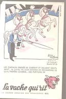 Buvard La Vache Qui Rit Série Le Cirque Les Cheveaux Dressés Buvard N°10 Illustré Par Saintogan - Produits Laitiers