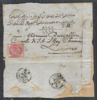 1874 LEVANTE EMISSIONI GENERALI STORIA POSTALE LETTERA EFFIGIE 40 CENT - RR12242 - Emisiones Generales