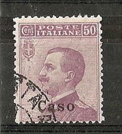 1912 EGEO CASO USATO 50 CENT - RR5792 - Egée (Caso)