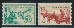 FRANCE: **, LVF, N°8 Et 10, Gommes Légt Altérée, TB - War Stamps