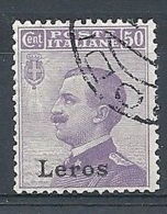 1912 EGEO LERO USATO 50 CENT - RR7829-3 - Ägäis (Lero)