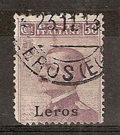 1912 EGEO LERO USATO EFFIGIE 50 CENT - RR5649 - Egée (Lero)