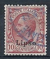 1912 EGEO LIPSO USATO 10 CENT  - RR7830-3 - Ägäis (Lipso)