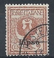 1912 EGEO LIPSO USATO 2 CENT  - RR7830 - Ägäis (Lipso)