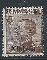 1912 EGEO NISIRO USATO 40 CENT - RR7832 - Aegean (Nisiro)