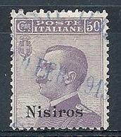 1912 EGEO NISIRO USATO 50 CENT - RR7832 - Aegean (Nisiro)