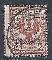 1912 EGEO PISCOPI USATO 2 CENT - RR7835-3 - Aegean (Piscopi)