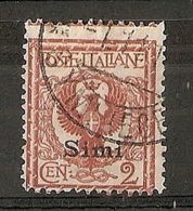 1912 EGEO SIMI USATO EFFIGIE 2 CENT - RR6427 - Egée (Simi)
