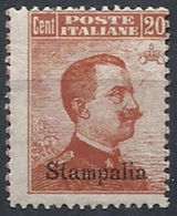 1917 EGEO STAMPALIA EFFIGIE 20 CENT MNH ** - RR12394 - Ägäis (Stampalia)