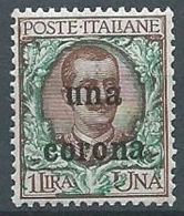 1919 DALMAZIA FLOREALE 1 CORONA LUSSO MNH ** - 7 - Dalmatia