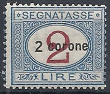 1922 DALMAZIA SEGNATASSE 2 CORONE MNH ** - RR12186 - Dalmatië