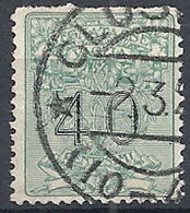 1924 REGNO USATO SEGNATASSE PER VAGLIA 40 CENT - RR12121 - Impuestos Por Ordenes De Pago