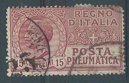 1927-28 REGNO USATO POSTA PNEUMATICA 15 CENT - RR4629-2 - Rohrpost