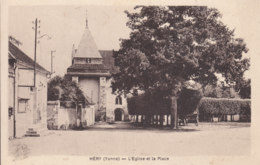 89. Yonne :   Héry : L ' église Et La Place . - Hery