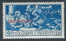 1930 CASTELROSSO FERRUCCI 1,25 LIRE MH * - RR13574-2 - Castelrosso