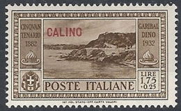 1932 EGEO CALINO GARIBALDI 1,75 LIRE MH * - RR12388 - Egée (Calino)