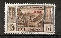 1932 EGEO CALINO GARIBALDI 10 CENT MH * - RR7383 - Egée (Calino)