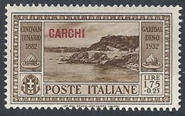 1932 EGEO CARCHI GARIBALDI 1,75 LIRE MH * - RR12387 - Egeo (Carchi)