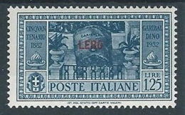 1932 EGEO LERO GARIBALDI 1,25 LIRE MH * - RR13586 - Ägäis (Lero)