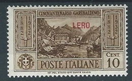 1932 EGEO LERO GARIBALDI 10 CENT MH * - RR13587-2 - Aegean (Lero)