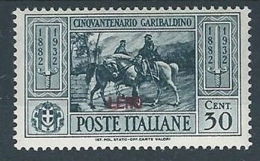 1932 EGEO LERO GARIBALDI 30 CENT MH * - RR13586 - Ägäis (Lero)