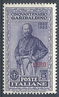 1932 EGEO LERO GARIBALDI 5 LIRE MH * - RR12421 - Ägäis (Lero)