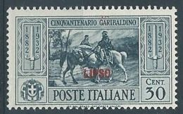 1932 EGEO LIPSO GARIBALDI 30 CENT MH * - RR4484 - Egée (Lipso)