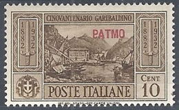 1932 EGEO PATMO GARIBALDI 10 CENT MH * - RR12418 - Egeo (Patmo)